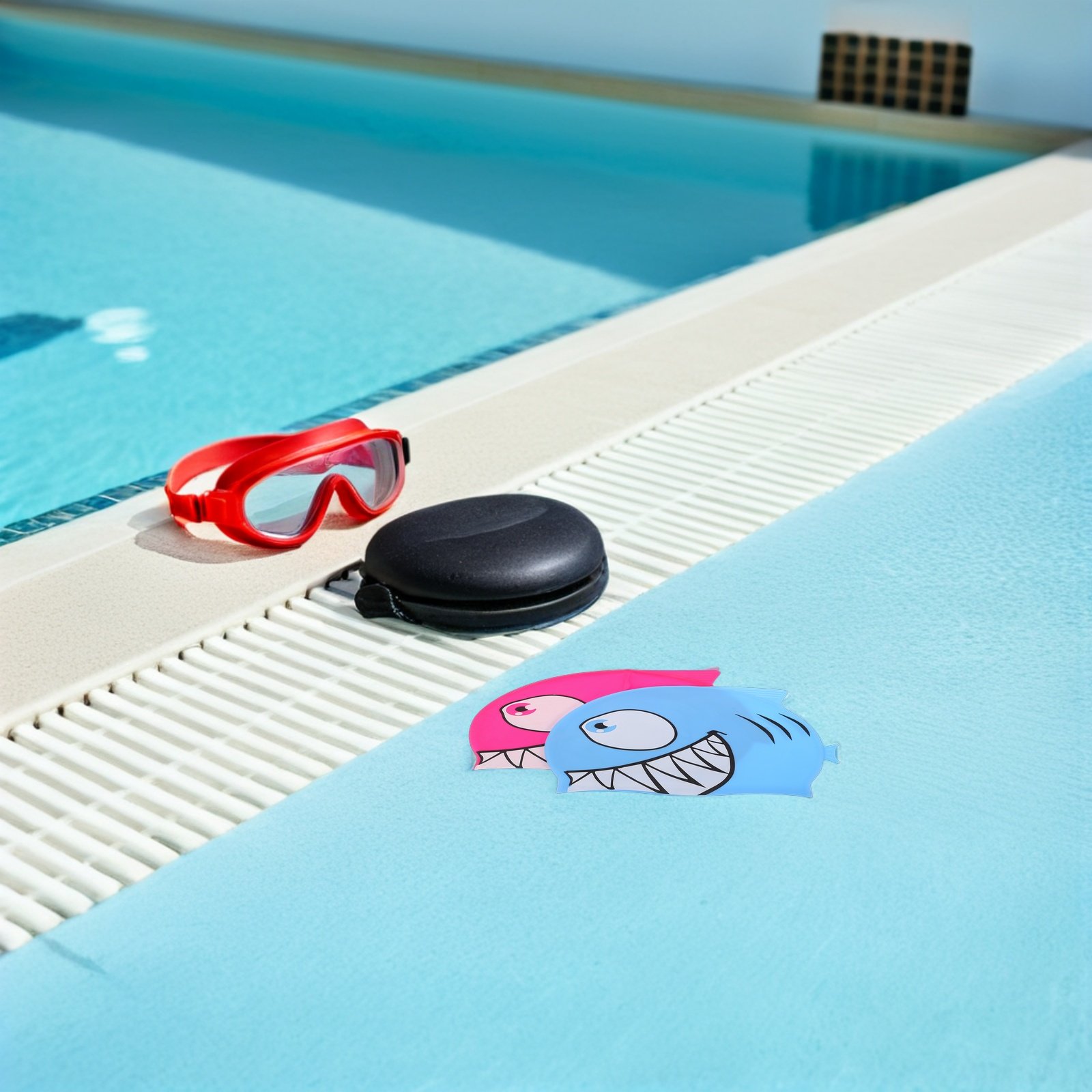 หมวกว่ายน้ำซิลิโคนลายการ์ตูนปล - Swim Hat Silicone บทวิจารณ์และราคา