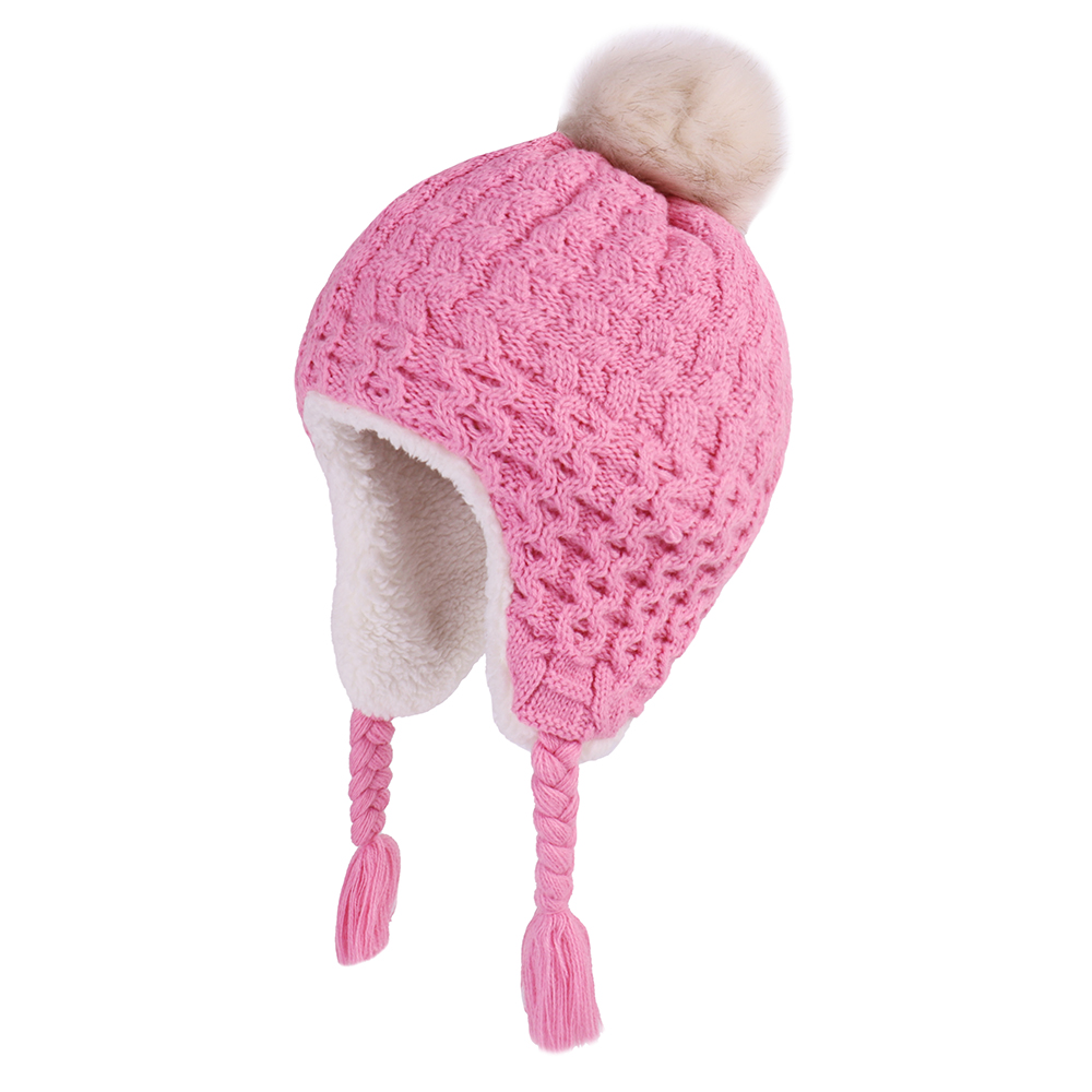 หมวกไหมพรมปิดหูถักสำหรับเด็ก,  - Trapper Hat Ear Flap บทวิจารณ์และราคา