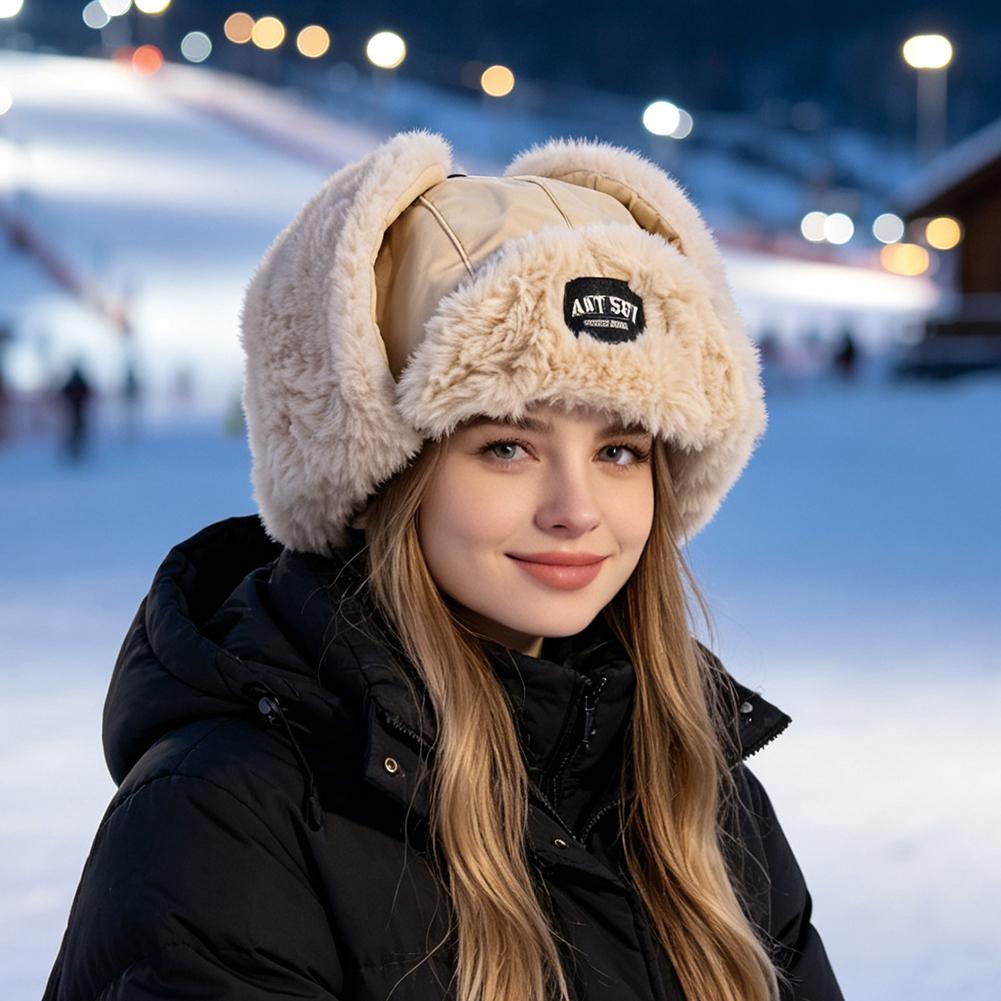 หมวกกันหนาวแบบหนาบุขนกำมะหยี่  - Winter Trapper Hat บทวิจารณ์และราคา
