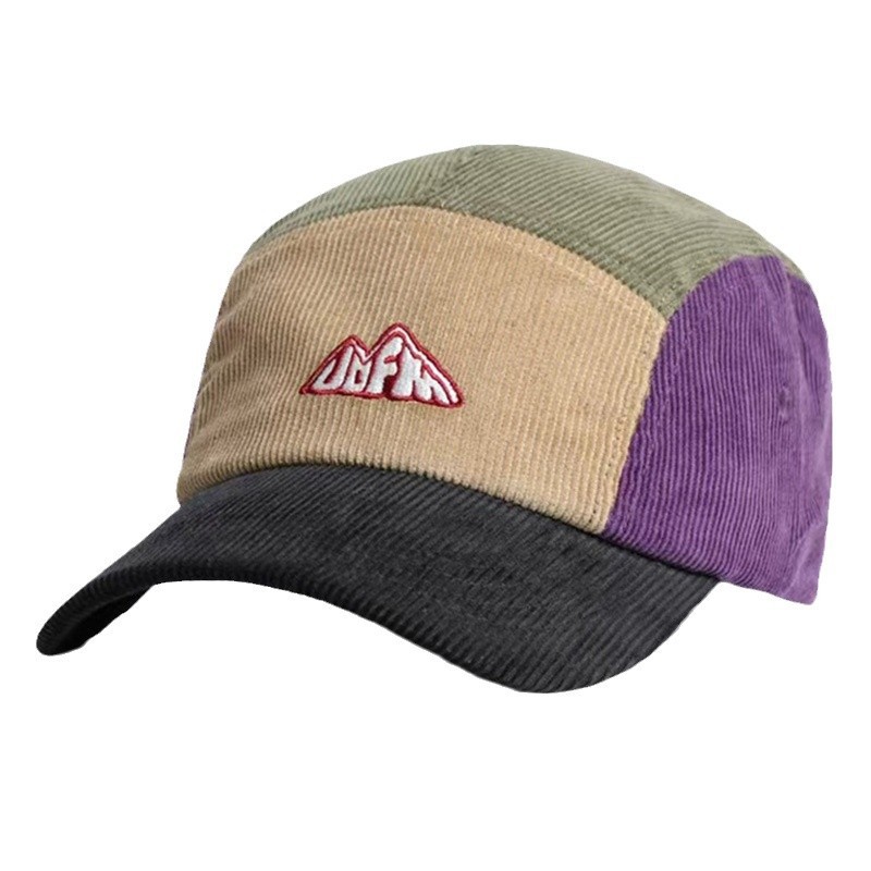 หมวกแก๊ปทรงวิเซอร์ 5 แผง ผ้าลู - Corduroy Cap 5 Panel บทวิจารณ์และราคา