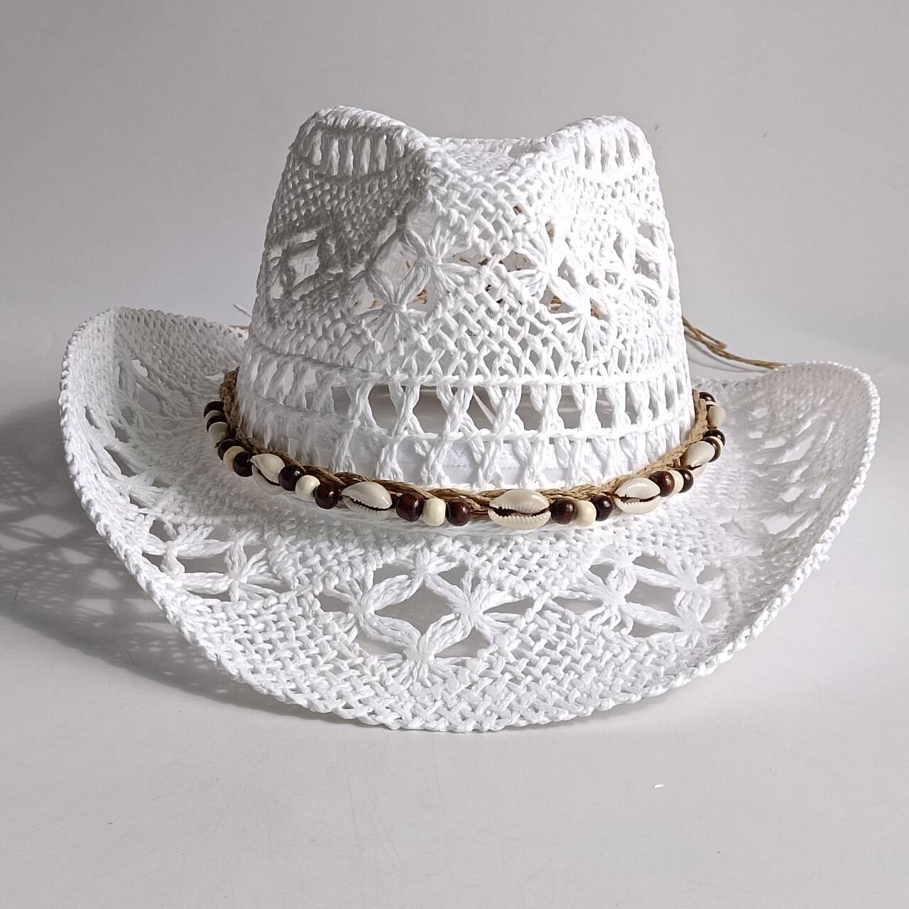 หมวกฟางฤดูร้อนชายหาด ผู้หญิง ผ - Cowboy Hat Straw บทวิจารณ์และราคา