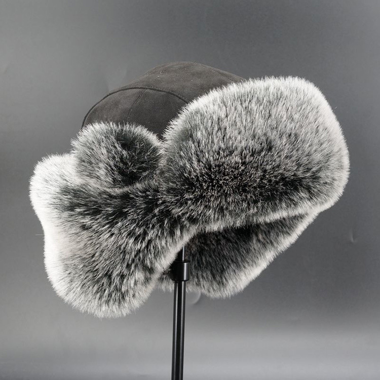หมวกกันหนาวบุขนเทียมสำหรับผู้ช - Trapper Hat Ear Flap บทวิจารณ์และราคา