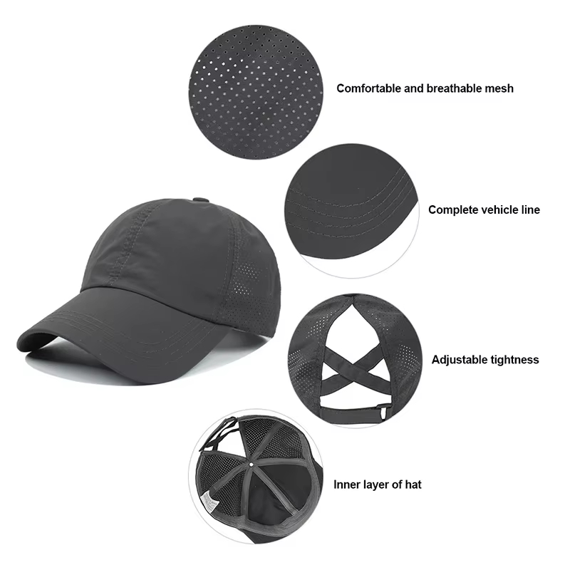 หมวกเบสบอลสีพื้นสำหรับฤดูร้อน  - Baseball Cap Structured บทวิจารณ์และราคา