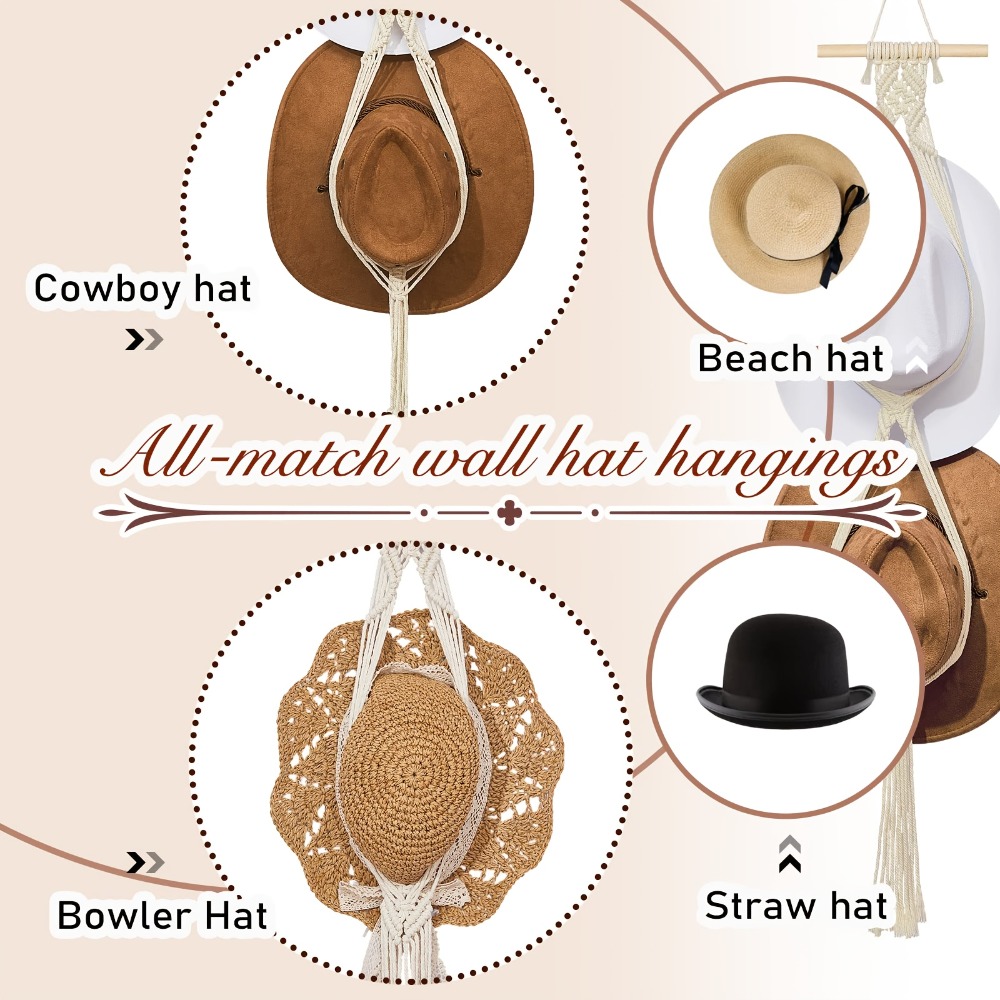 ที่แขวนหมวกสไตล์โบฮีเมียนแบบมา - Sun Hat Wide Brim บทวิจารณ์และราคา