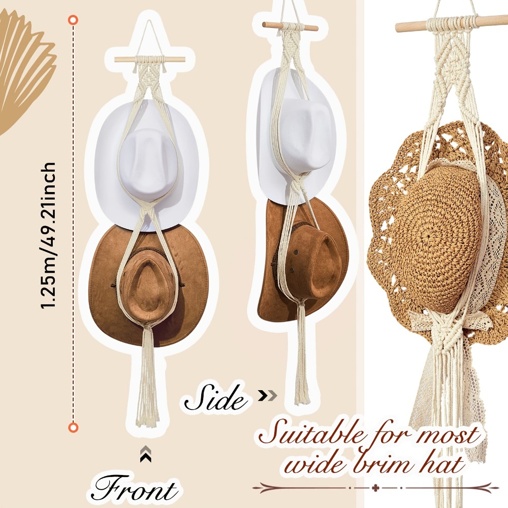 ที่แขวนหมวกสไตล์โบฮีเมียนแบบมา - Sun Hat Wide Brim บทวิจารณ์และราคา
