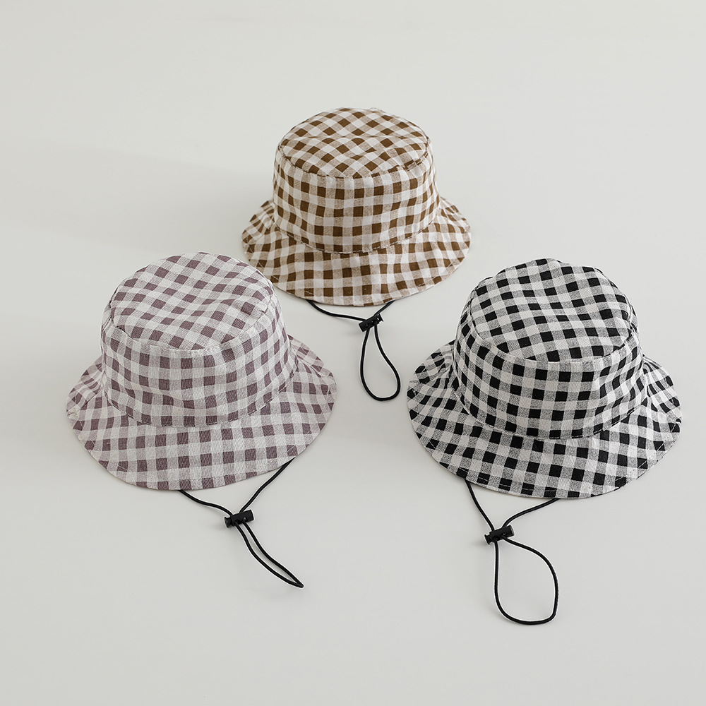 หมวกปีกกว้างลายสก็อตสำหรับเด็ก - Sun Hat Wide Brim บทวิจารณ์และราคา
