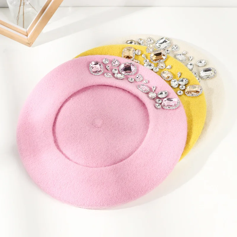 หมวกเบเร่ต์ฝรั่งเศส ตกแต่งด้วย - Beret French Wool บทวิจารณ์และราคา