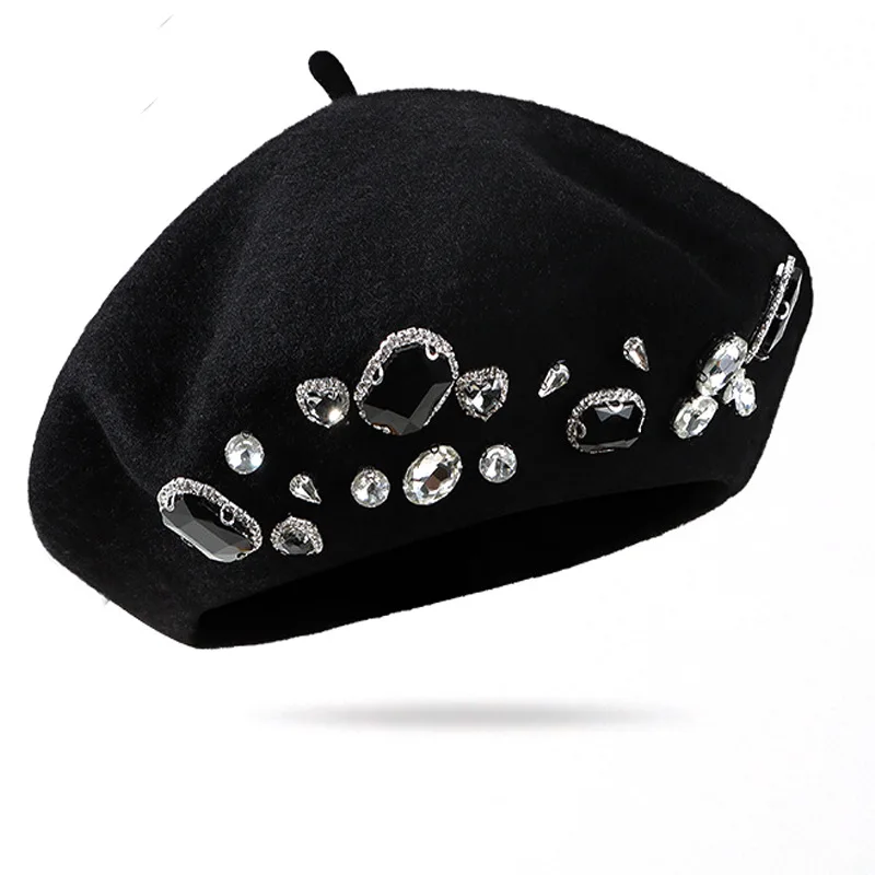 หมวกเบเร่ต์ฝรั่งเศส ตกแต่งด้วย - Beret French Wool บทวิจารณ์และราคา