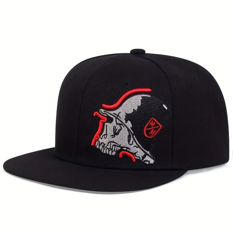 หมวกเบสบอลปักลายโครงกระดูกแบบ  - Snapback Hat Flat บทวิจารณ์และราคา