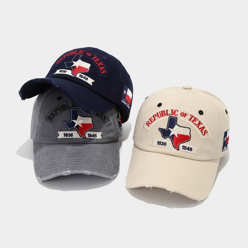 หมวกเบสบอลปักลายธงรัฐเท็กซัส 1 - Dad Hat Cotton บทวิจารณ์และราคา