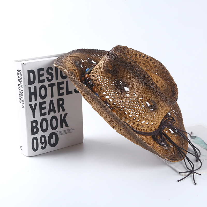 หมวกฟางคาวบอยสไตล์เรโทรสเปน สำ - Cowboy Hat Straw บทวิจารณ์และราคา