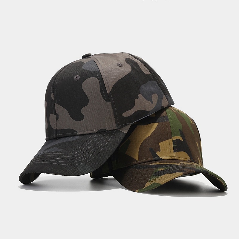หมวกเบสบอลลายพรางลายป่าไม้ ปรั - Dad Hat Cotton บทวิจารณ์และราคา
