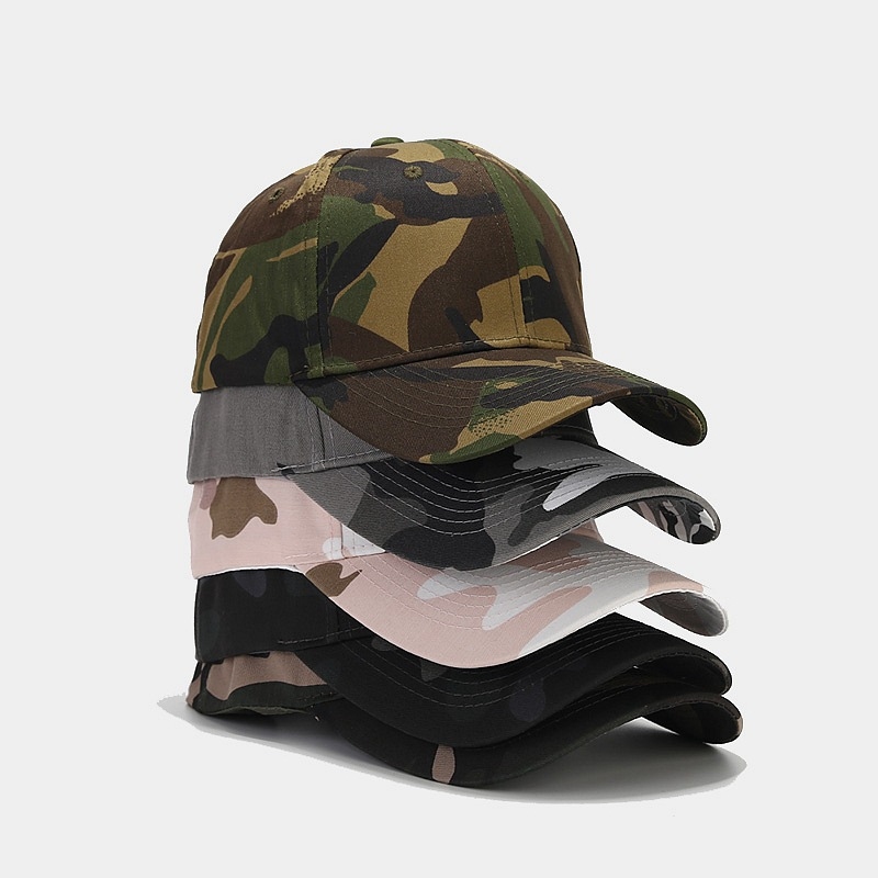 หมวกเบสบอลลายพรางลายป่าไม้ ปรั - Dad Hat Cotton บทวิจารณ์และราคา