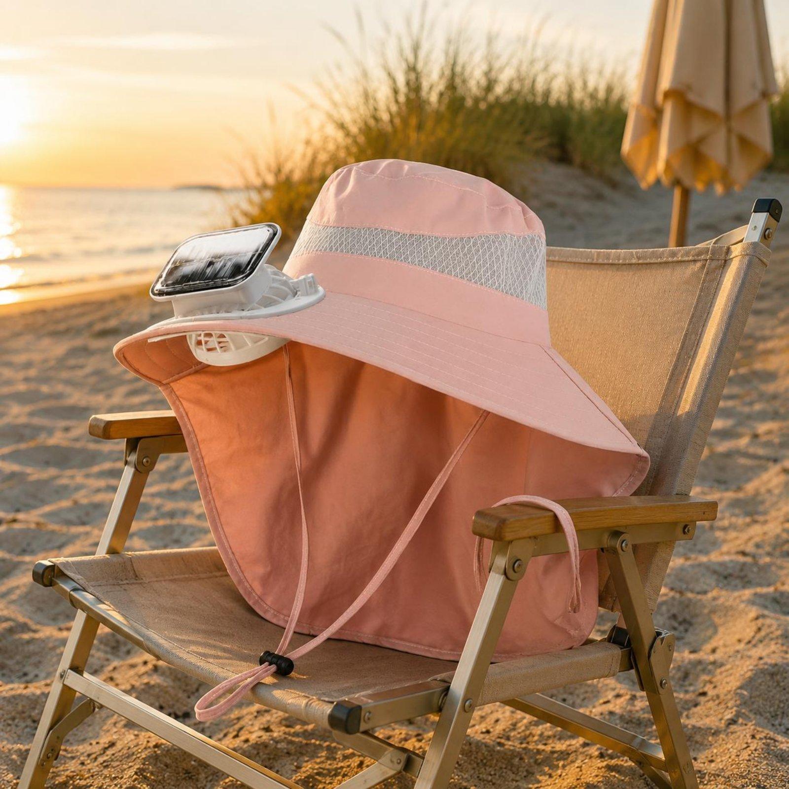 หมวกกันแดดเด็กปรับได้พร้อมพัดล - Visor Sun Hat บทวิจารณ์และราคา