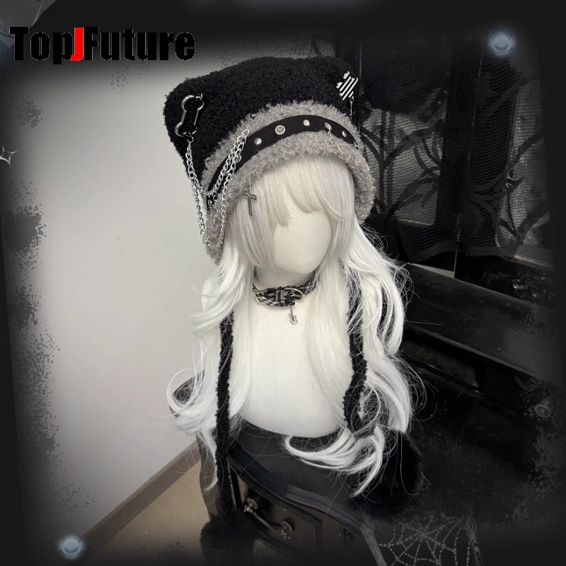 หมวกผู้หญิงสไตล์ญี่ปุ่นฮาราจูก - Winter Trapper Hat บทวิจารณ์และราคา