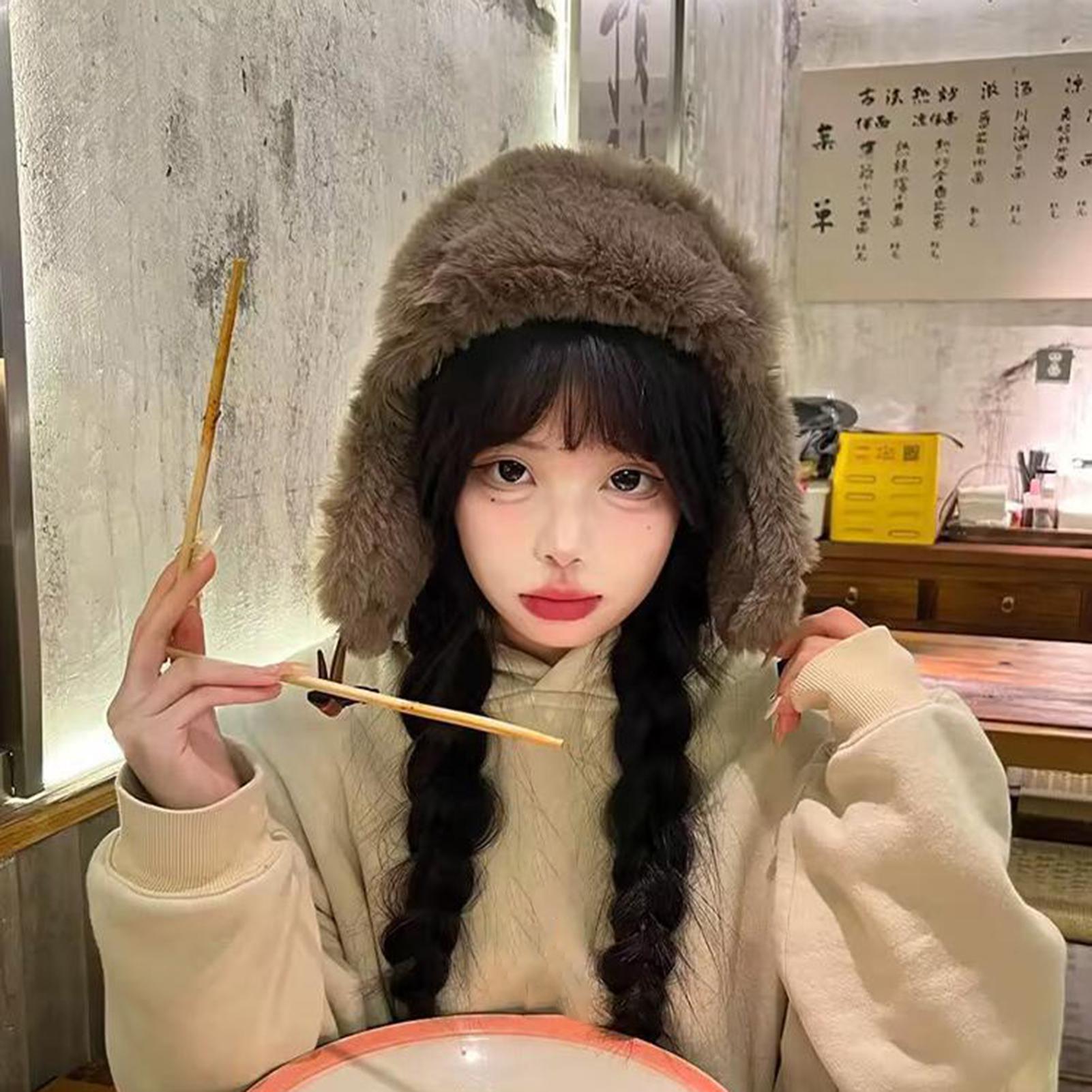 หมวกกันหนาวแบบมีที่ปิดหูบุขนกำ - Trapper Hat Ear Flap บทวิจารณ์และราคา