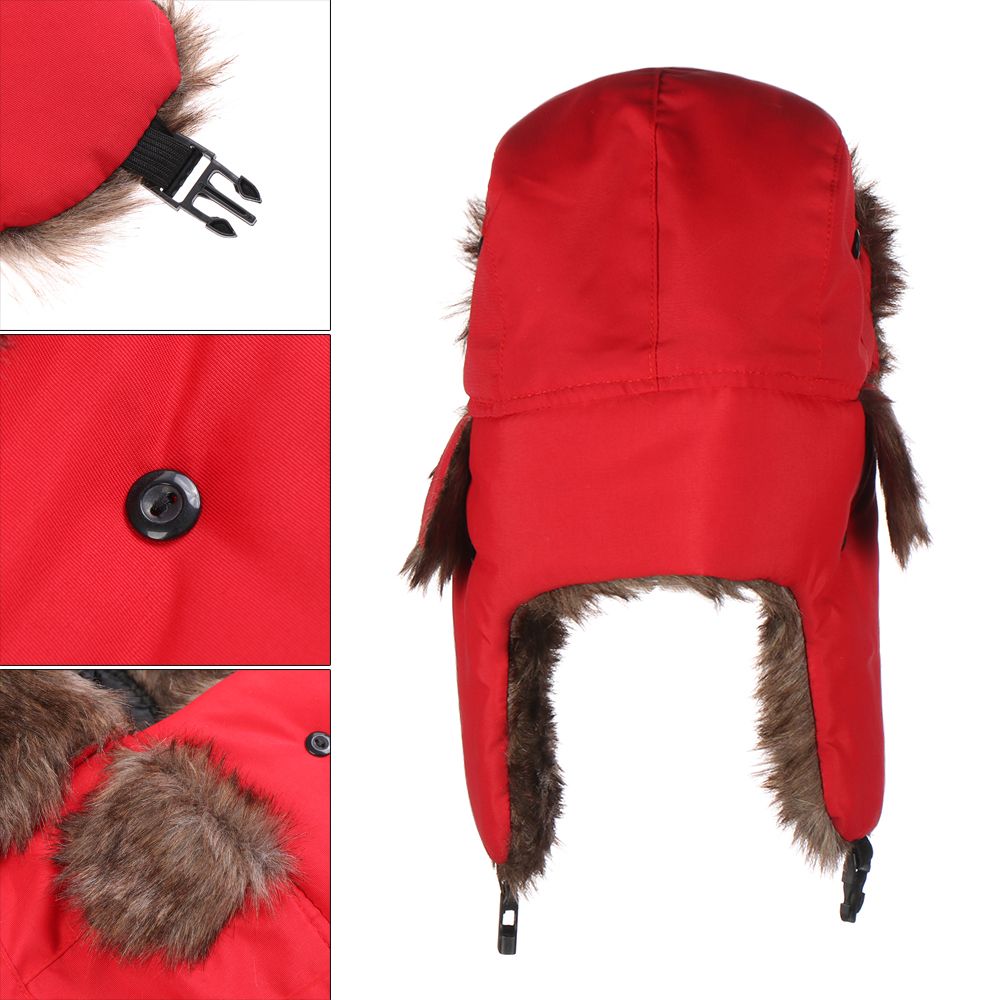 หมวกกันหนาวแบบมีที่ปิดหู หมวกส - Trapper Hat Ear Flap บทวิจารณ์และราคา