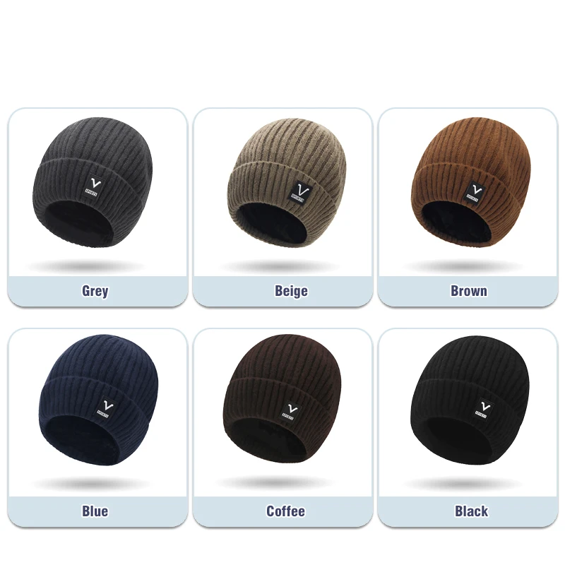 หมวกผู้ชาย Slouchy ถักหมวกกะโห - Beanie Cuffed Knit บทวิจารณ์และราคา