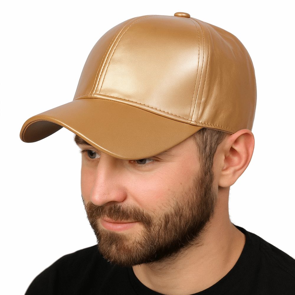 หมวกเบสบอลแฟชั่น PU แบบเรียบ ห - Baseball Cap Structured บทวิจารณ์และราคา
