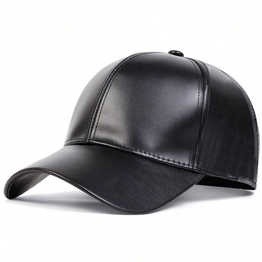หมวกเบสบอลแฟชั่น PU แบบเรียบ ห - Baseball Cap Structured บทวิจารณ์และราคา