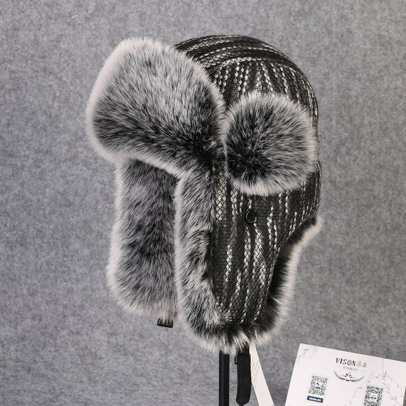 B-8433 Man BomberหมวกRexกระต่า - Trapper Hat Ear Flap บทวิจารณ์และราคา