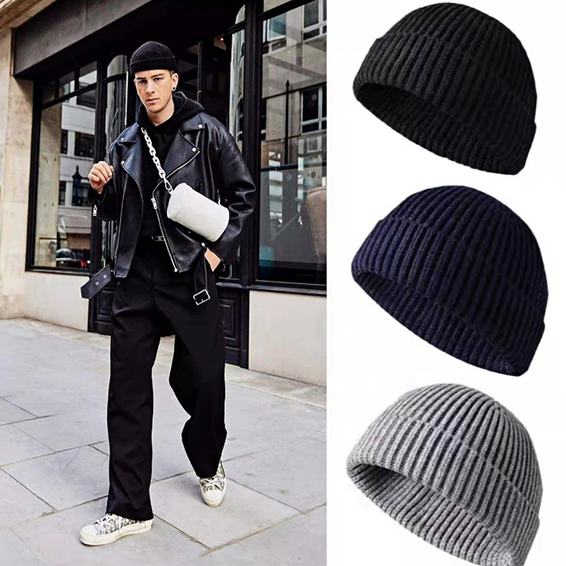 หมวกบีนนี่ไหมพรมอุ่นสำหรับฤดูห - Beanie Cuffed Knit บทวิจารณ์และราคา
