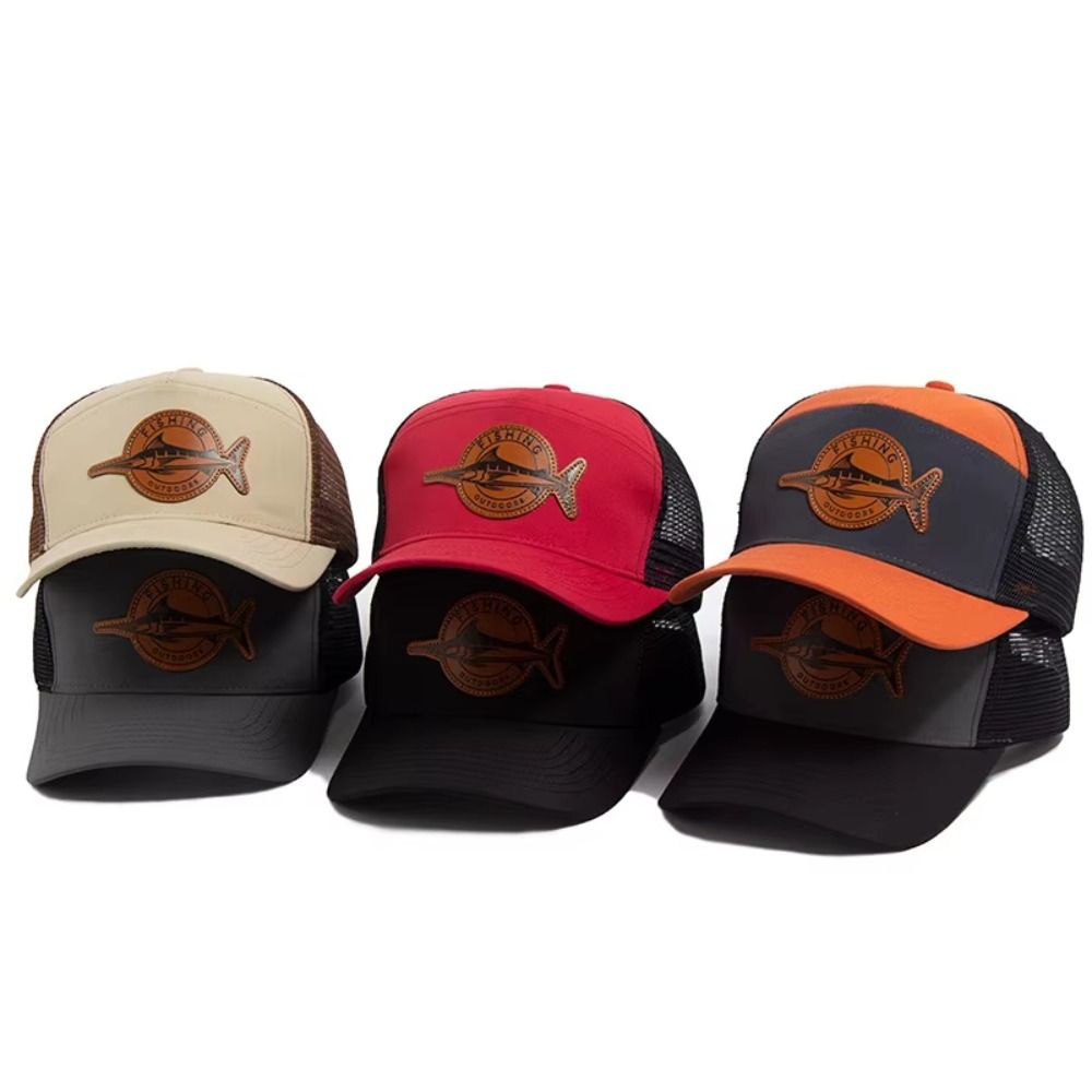 หมวกตกปลาลายฉลามฤดูร้อน หมวกเบ - Trucker Cap Mesh บทวิจารณ์และราคา