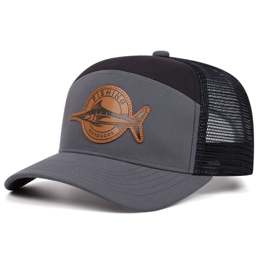 หมวกตกปลาลายฉลามฤดูร้อน หมวกเบ - Trucker Cap Mesh บทวิจารณ์และราคา