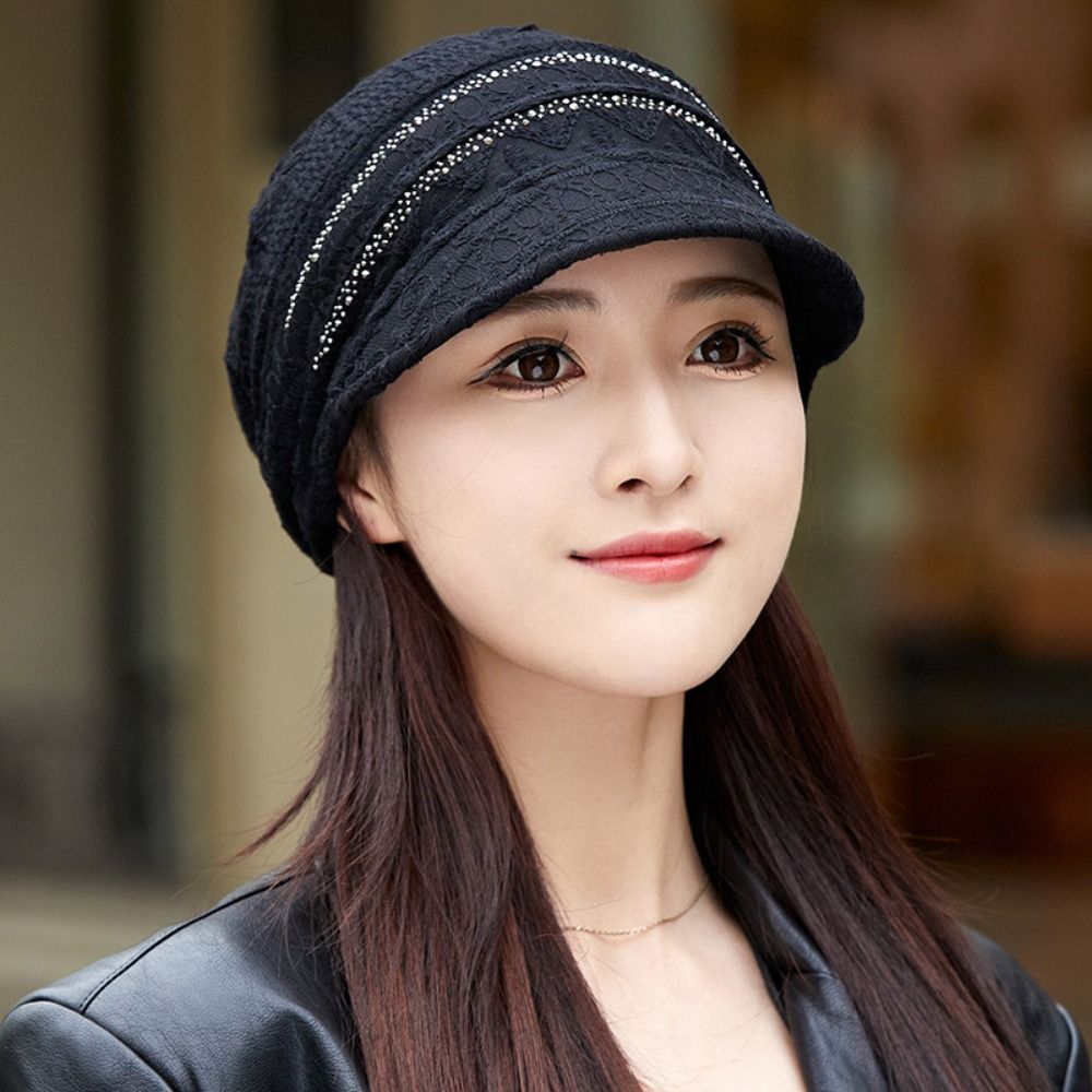 หมวกบีนนี่ปักลายดอกไม้แบบโปร่ง - Baseball Cap Structured บทวิจารณ์และราคา
