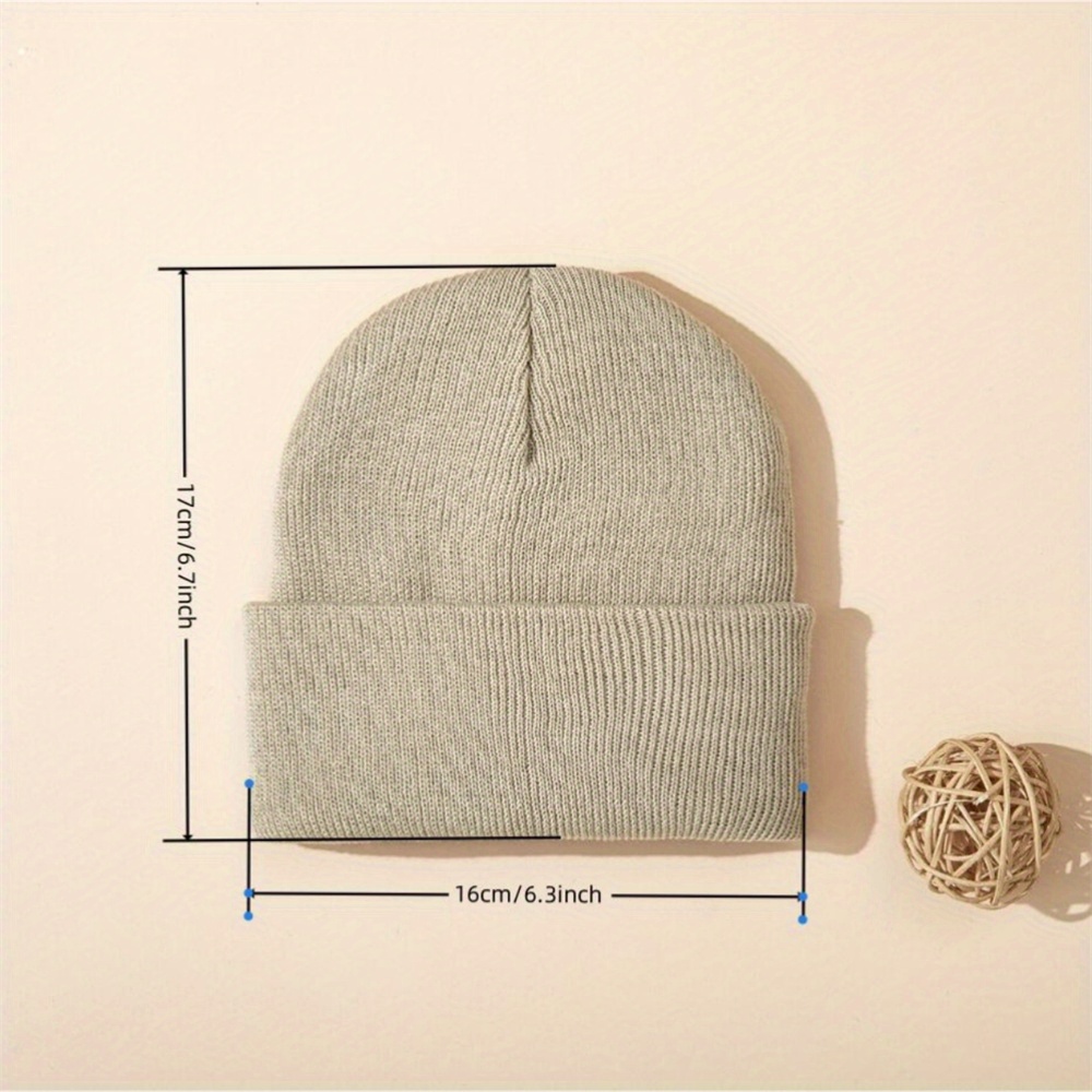 4 ชิ้นหมวกเด็กถักหมวกมีกุญแจมื - Beanie Cuffed Knit บทวิจารณ์และราคา