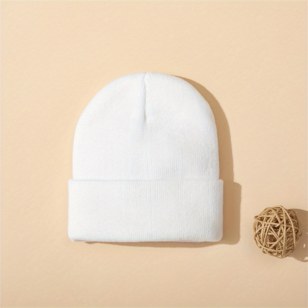 4 ชิ้นหมวกเด็กถักหมวกมีกุญแจมื - Beanie Cuffed Knit บทวิจารณ์และราคา