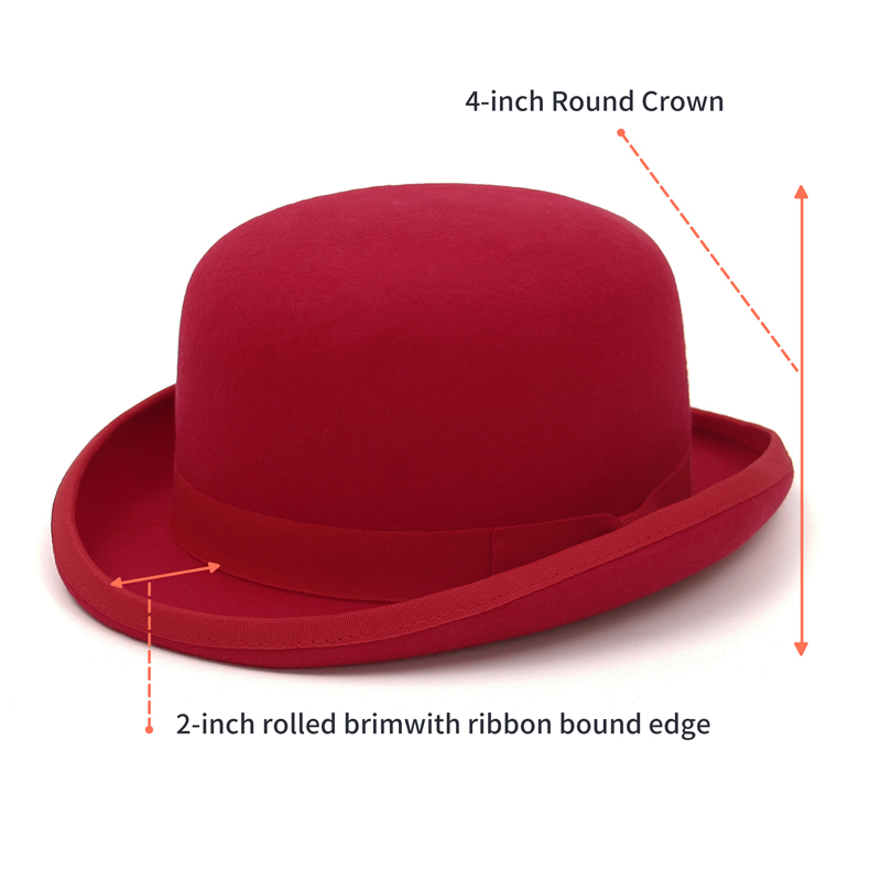 GEMVIE 100% ผ้าขนสัตว์ Felt DE - Fedora Hat Wool บทวิจารณ์และราคา