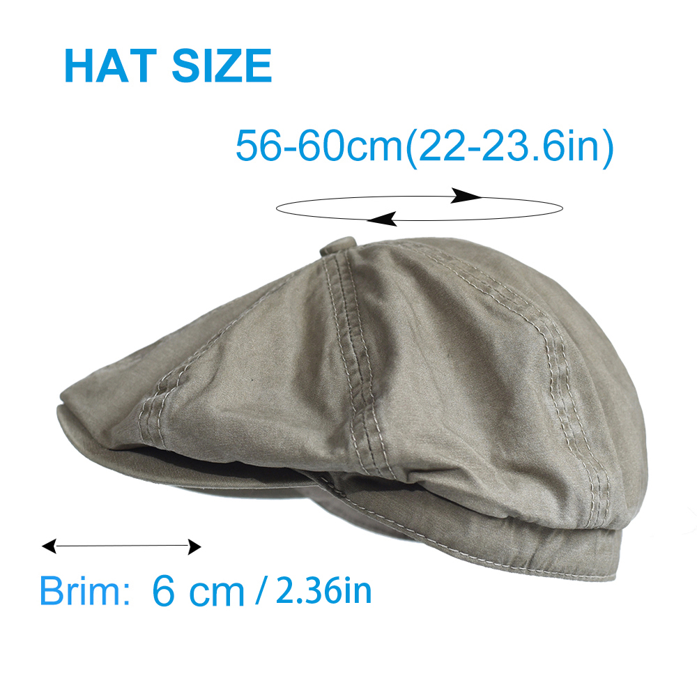 ล้างผ้าฝ้าย Newsboy หมวก Peaky - Newsboy Cap Ivy บทวิจารณ์และราคา